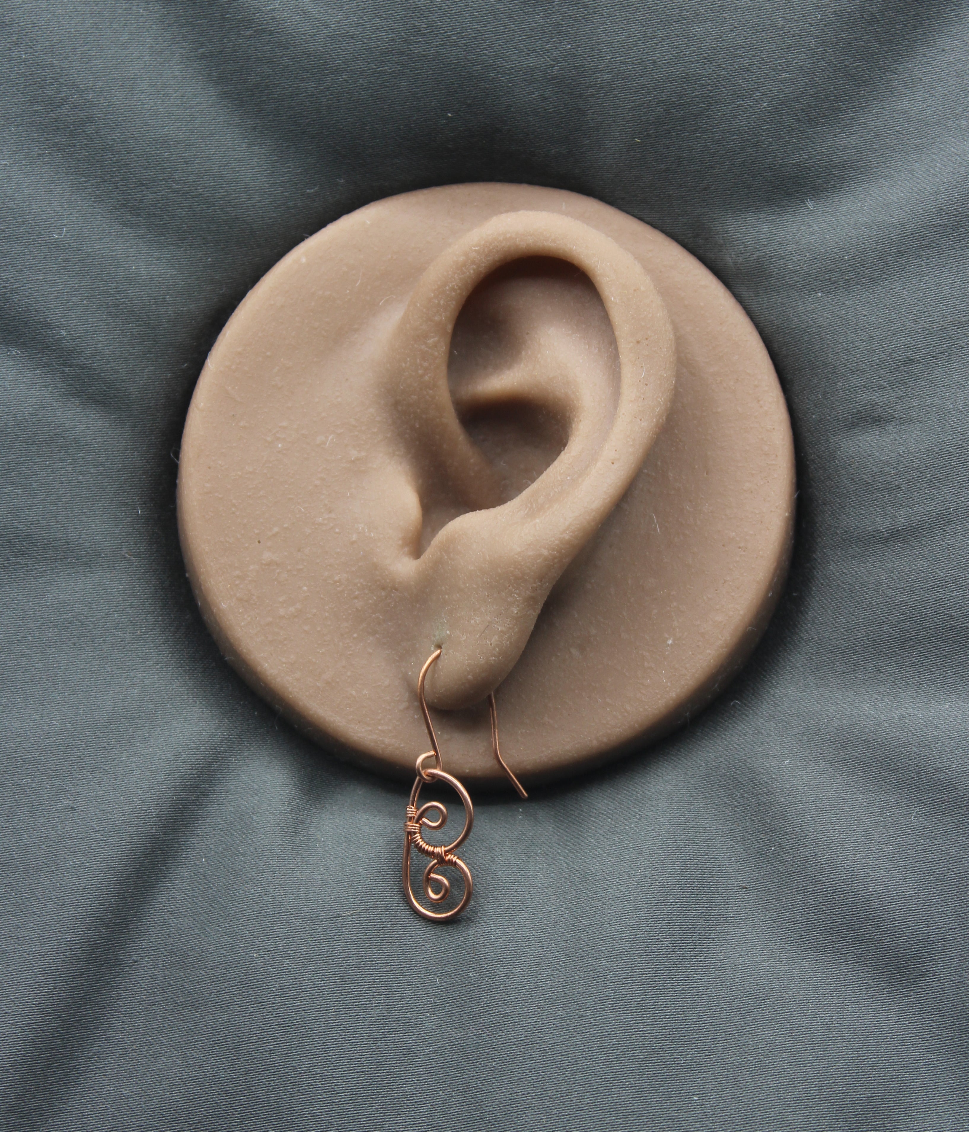 Handcrafted Copper Butterfly Wing Earrings