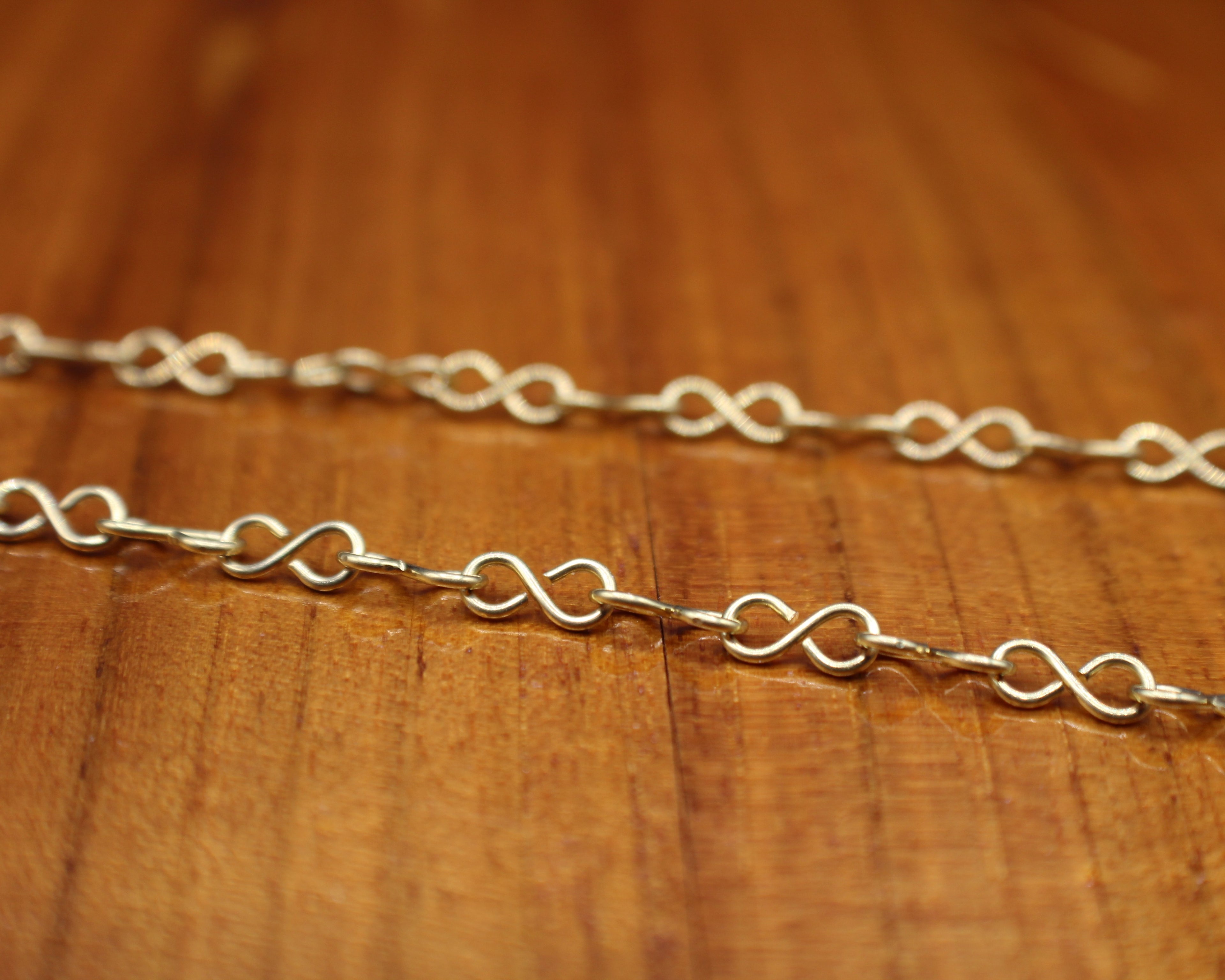 Handcrafted Carnelian Necklace with Brass Infinity Chain, 18"